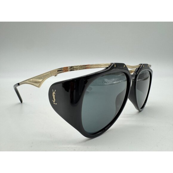 SAINT LAURENT Amelia women's sunglasses + case Black/Gold 55mm SL M137 - Picture 5 of 16